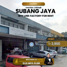 Subang Jaya 1sty Link Factory For Rent