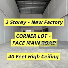 Corner Unit - Face Main Road- New Factory - 45 feet High Ceiling - 