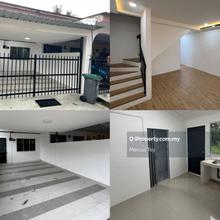 2 storey Terrace Low Cost/ Full Loan/ New Renovated/ Taman Kluang Bara