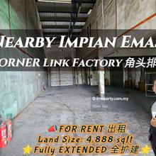 Impian Emas Corner Factory For Rent 