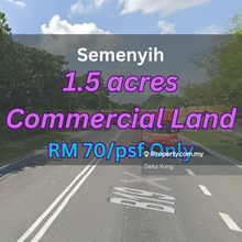 Road frontage commercial land
