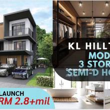 New Semi-D house KL hilltop to KLCC only 5km 