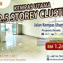 Kempas Utama 2.5 Storey Cluster House for Sale