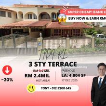 Earn Rm600k! Bank Lelong 2 Storey Semi D @ Ttdi Tun Dr Ismail KL