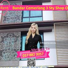 Ulu Tiram Bandar Cemerlang Nice Design 3 Storey Shop Office Hot Area