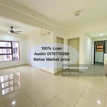 100% Full Loan D'aman Residence 3b2b Puchong Taman mas 2 Carpark