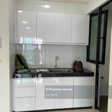Actual Unit, Partially Furnished Kitchen and Aircond