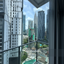 Service residence with balcony & KLCC view for sale