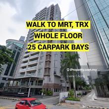 Whole floor. Walk to MRT, TRX, 25 carpark!!