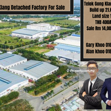 Telok Gong Pulau indah port klang Detached Factory  bu 21.4ksf tnb 400