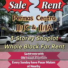 Permas Centro Hot Area Shop For Sale & Rent