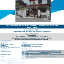 Auction  Lorong Sembilang 7 !! Below Market Price!!