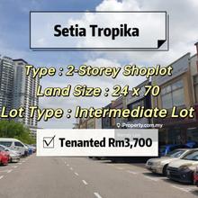 Setia Tropika Tenanted Double Storey Shoplot For Sale 