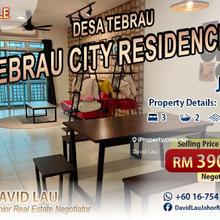 Tebrau City Residences 3 Bedrooms 2 Bathrooms Low Floor