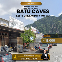 1.5sty link factory Taman Sri Batu Caves For Rent