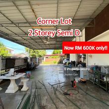 Corner Lot, 2 Storey Semi D, Taman Sultan 