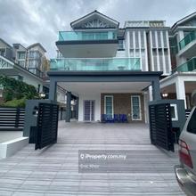 Fully furnished 3 storey semid for sale in brinchang cameron highland 
