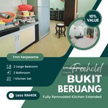 Below Value 10% Renovate rm40k Freehold Teres Kerjasama Bukit Beruang