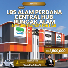 Lbs Alam Perdana Central Hub Puncak Alam 2sty Link Factory For Sale 