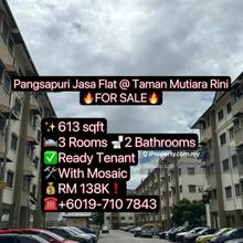 Pangsapuri Jasa Low Cost Flat @ Taman Mutiara Rini For Sale