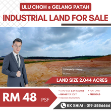 Ulu Choh @ Gelang Patah 2.044 Acres Industrial Land for Sale