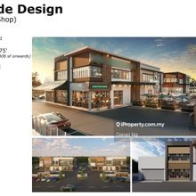 Limited Facade Design Big Side Semi-D Shop 18 lots Private Car Park!