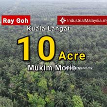 Morib, Kampung Kanchong, 10 acres agriculture land, Freehold 