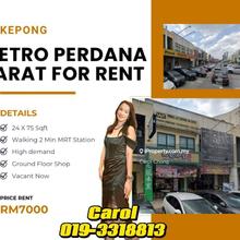 High Demand Prima Location Metro Perdana Barat Shop For Rent  