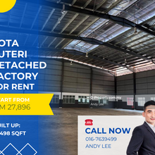 Kota Puteri Masai Detached Factory for Rent