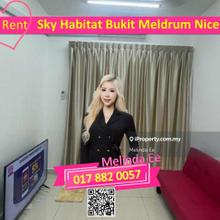 Johor Bahru Sky Habitat Bukit Meldrum Partially Furnished 2bed