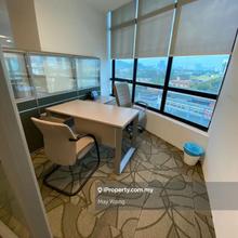 Near LRT Fully furnished office for Rent