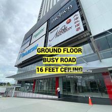 Ground floor, very prominent, busy road