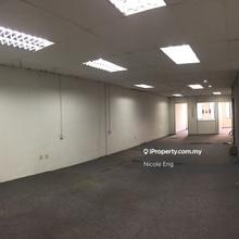 2nd floor shop office behind Maybank Kemuning with partition, lights 