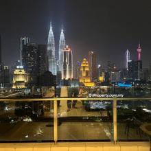 KLCC view with MRT station 