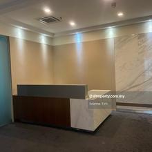 Partly fitted in heart of KLCC