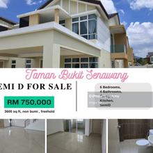 Taman senawang perdana semi D 2 storey for sale