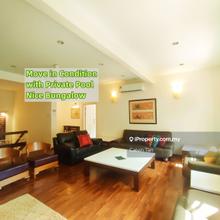 2sty bungalow, full furnished, easy access, with swimming pool