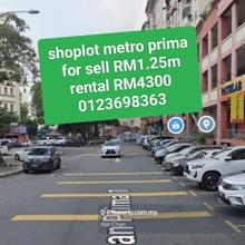 Metro prima kepong shoplot for sell 