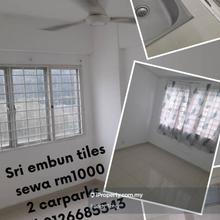 Sri embun Limited 2 carpark apartment wth lift
