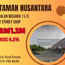 Taman Nusantara 2 Storey Shop For Sale ROI 4.5%