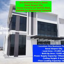 Eco Business Park 2, Senai Airport City, Corner Lot Factories for Rent