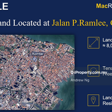 Freehold Land For Sale Located at Jalan P.Ramlee, Georgetown