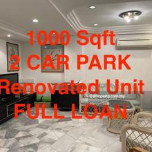 Mahsuri Apartment 1000 Sqft 2 Car Park 100 % Loan Renovated Unit