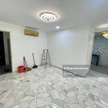 Fully Reno, Partly Furnished, Bukit Cheras Flat, Corner Unit