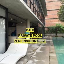 3 storey building with private pool