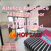 Subsale unit, high floor, fully furnished 420k
