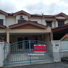 Partly Furnished Double Storey Terrace House in Klebang For Rent