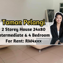 Taman Pelangi, 2 Storey House 24x80, Intermediate Lot, 4 Bedroom
