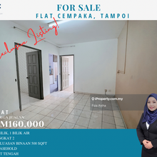 Listing Hot, Flat Taman Cempaka, Tampoi, Tingkat 1, Akan dicat semula