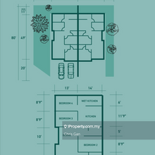 Balok sea front unit, new single storey house for sale.